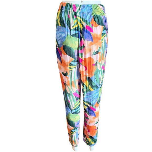 Kona Sol Blue Orange Maxi Beach Wrap Trousers Size S - Picture 4 of 8